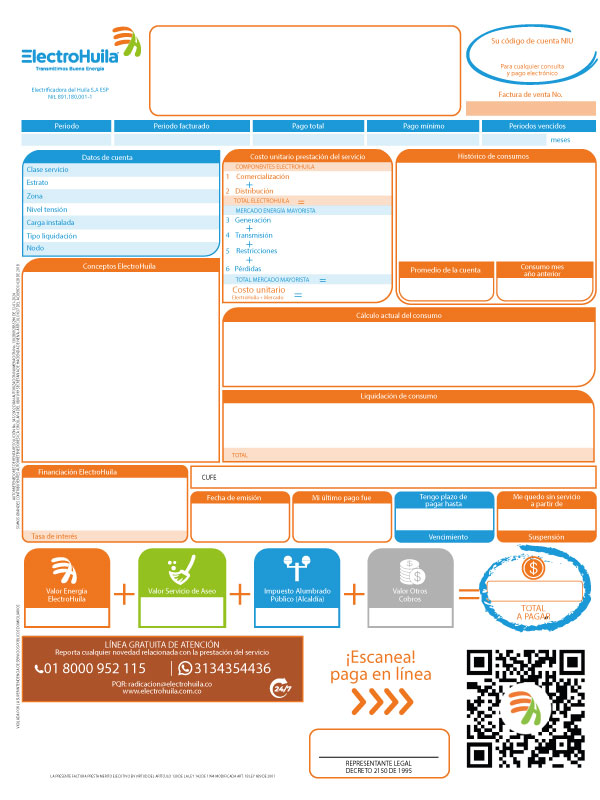 Factura ElectroHuila